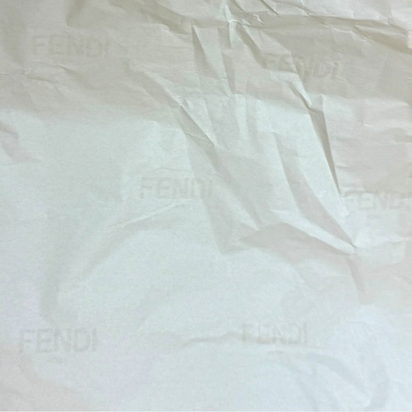 Fendi Domino White Canvas Logo Unisex Sneakers Women’s 11.5/ Men’s 10 - Pristine - Picture 13 of 15